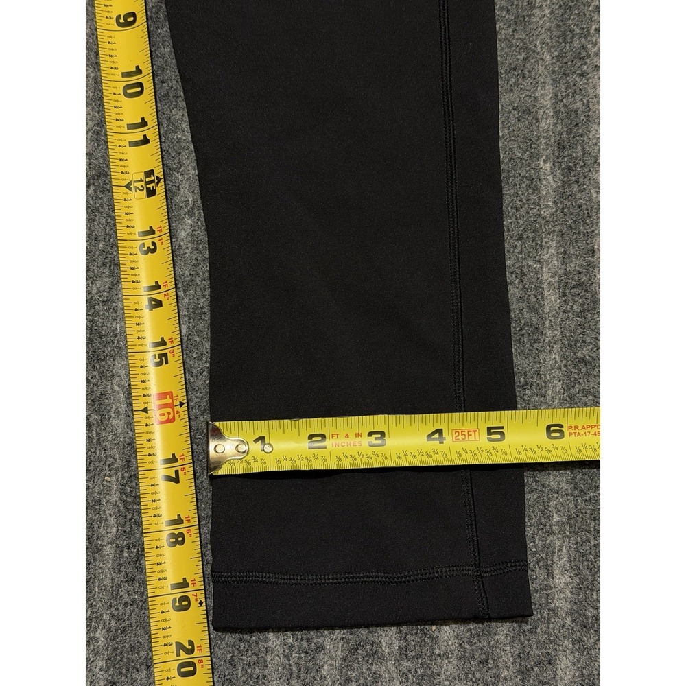 Lululemon Women's Size 6 Black High Waisted Cropped Pull On Leggings - Picture 7 of 8